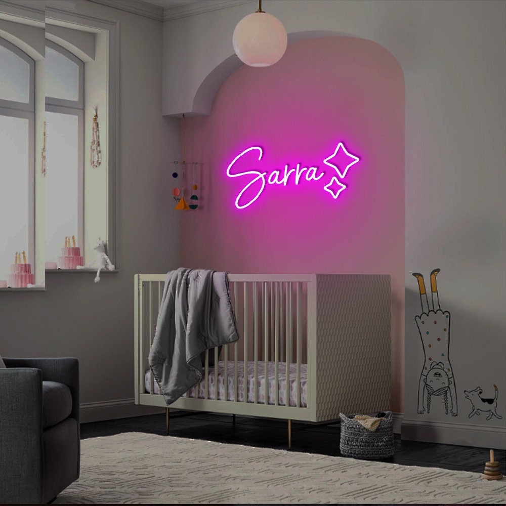 Custom Neon Name Sign for Nursery Decor, Custom Neon Sign, Light Up Name Sign, Baby Name Neon Sign, Led Neon Sign, Dorm Decoration Gifts