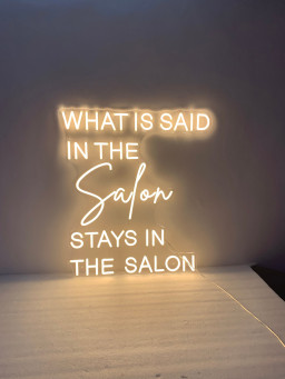 What is Said in the Salon Stays in the Salon, Salon Neon Sign, Neon Light Sign for Salon Wall Decorations, Salon Sign, Beauty Salon Decor