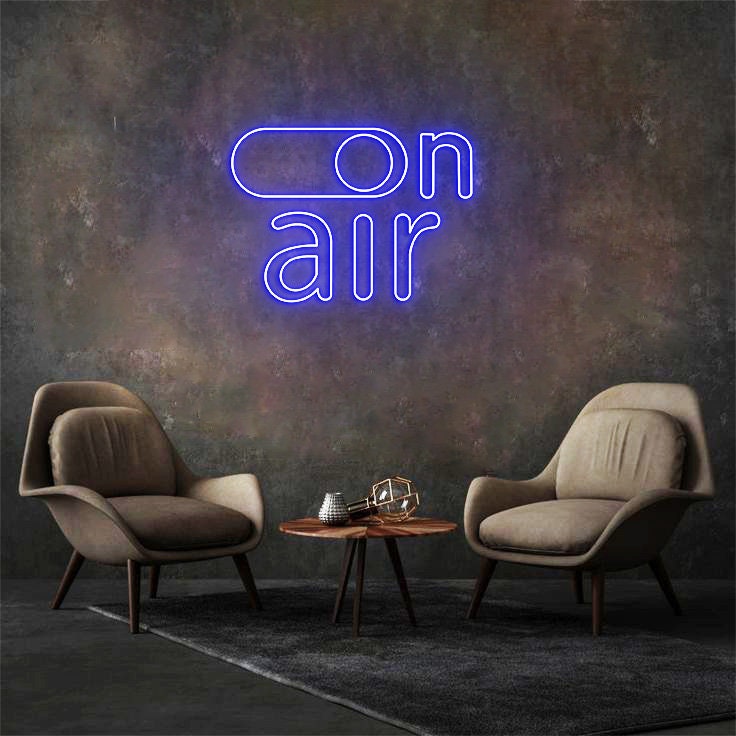On Air Neon Sign, On Air Sign, Recording Studio Sign, Man Cave Decor, Recording Light, Neon Sign for Recording