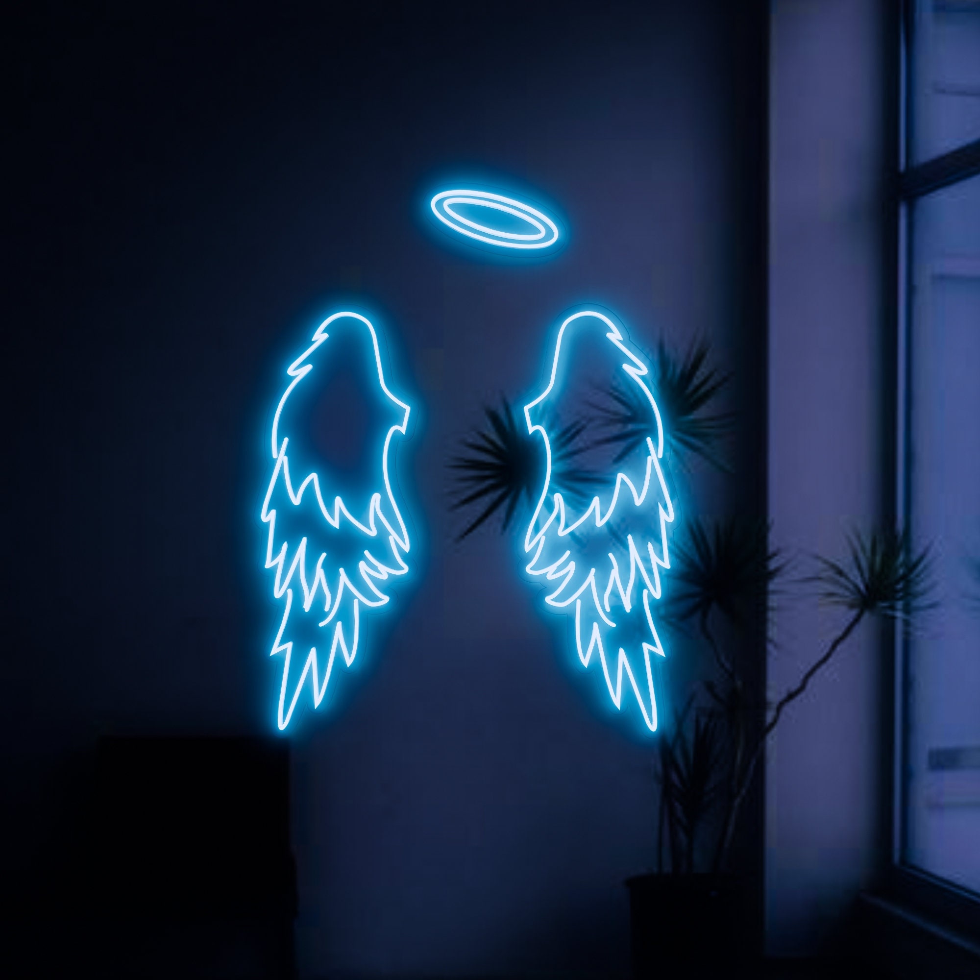 Wings Neon Sign,Personlized Led Neon Sign for Bachelor Party decor, Wall decor gift for birthday gift game room decor from NeonArtist