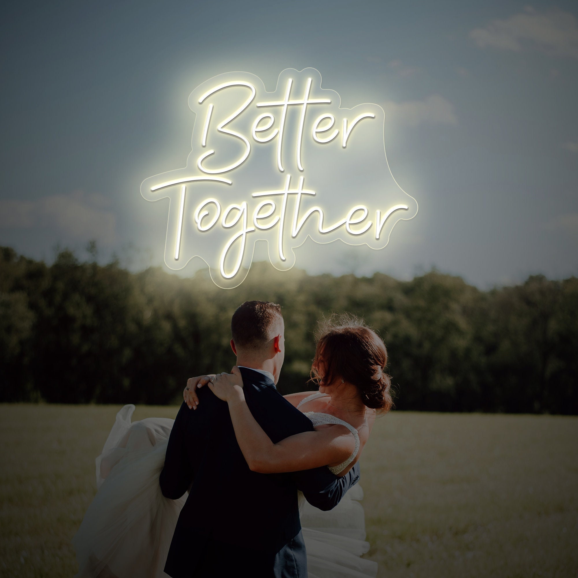 Better Together Neon Sign, Wedding Gifts, Wedding Sign, Ceremony Backdrop, Wedding Decor Led Neon Sign from NeonArtists,Neon Light Sign