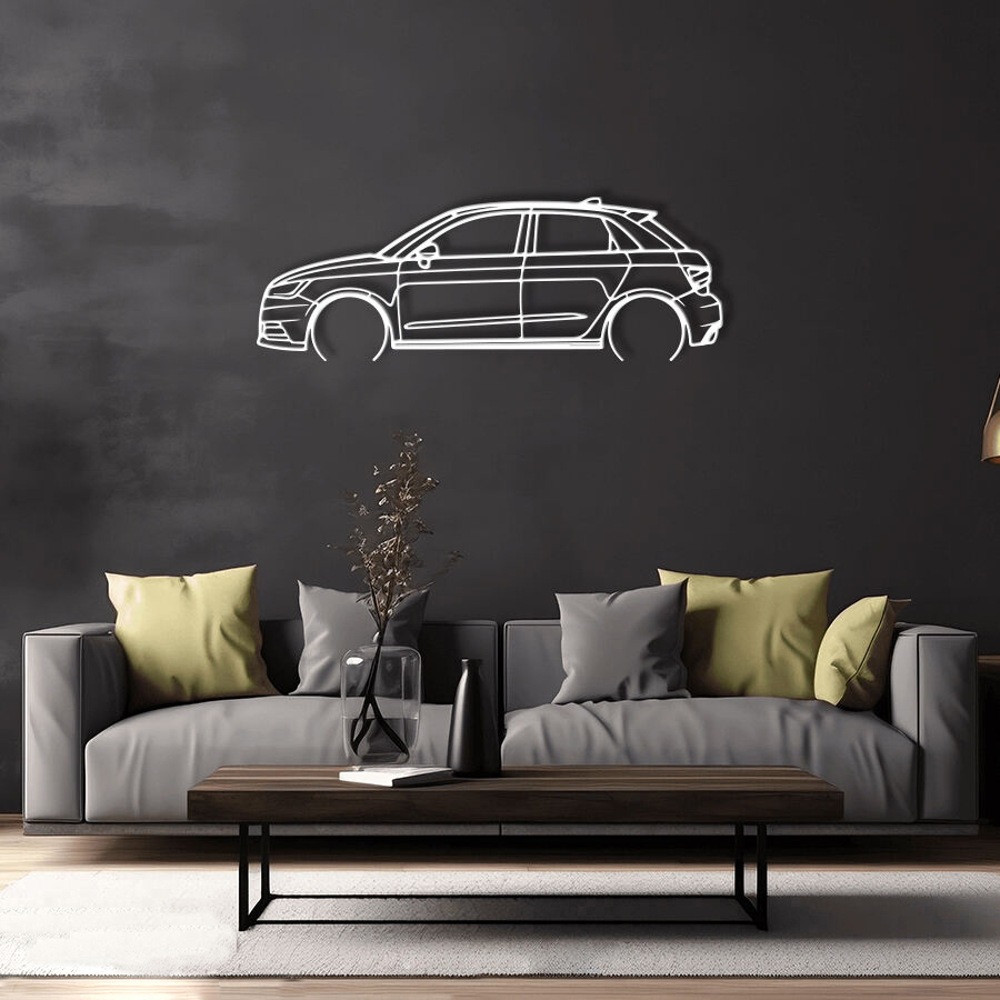 Audi A1 Sportback Raised Steel Wall Art
