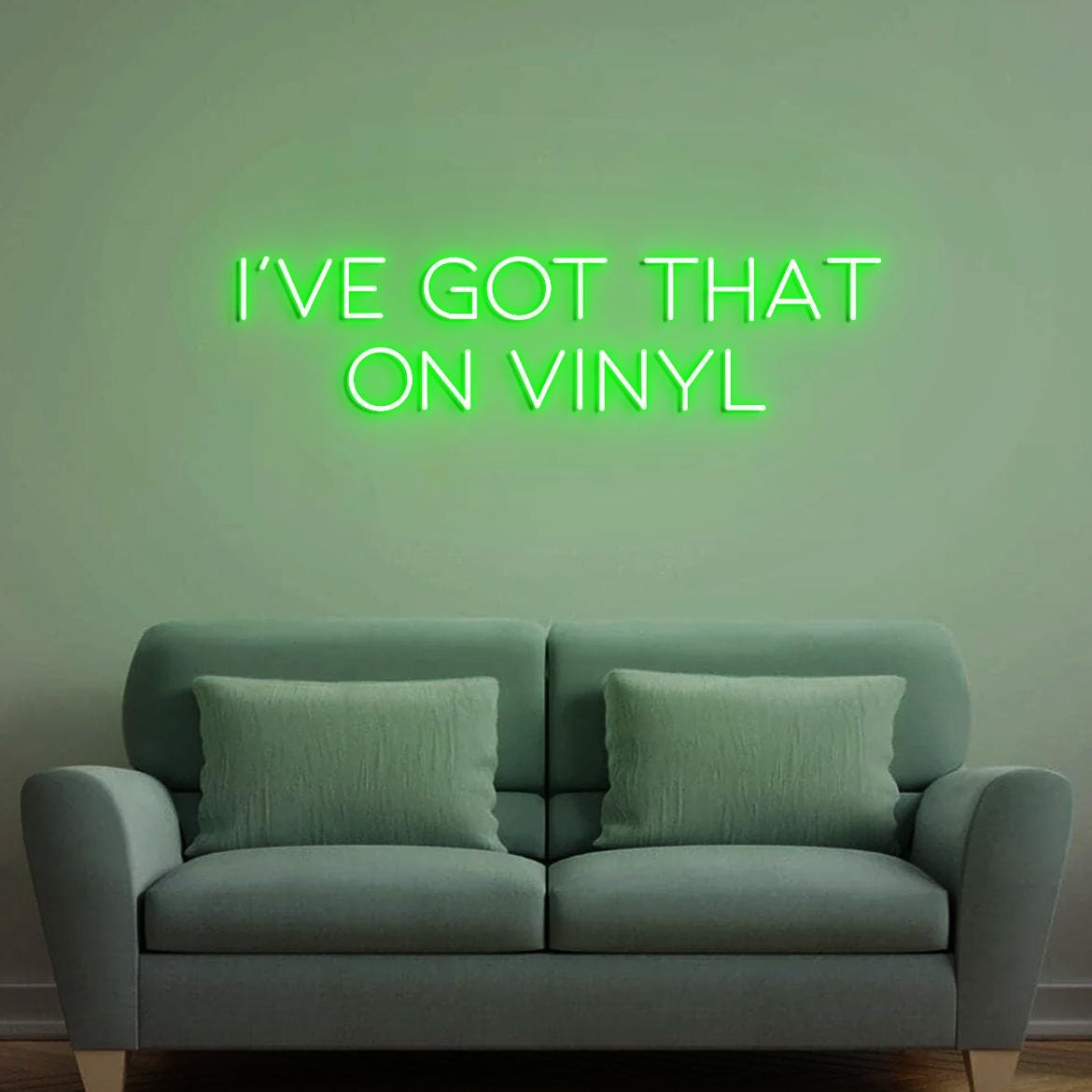 I've Got That on Vinyl, Vinyl Wall Neon Sign Decor, Music Bedroom Wall Sign, On Vinyl Record Sign, Music On Vinyl, Vinyl Record Store Decor