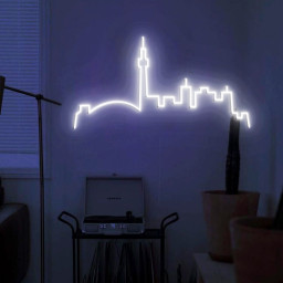 Toronto Skyline Neon Sign, Toronto City Decor, Skyline Neon Light, Custom Skyline Neon Sign