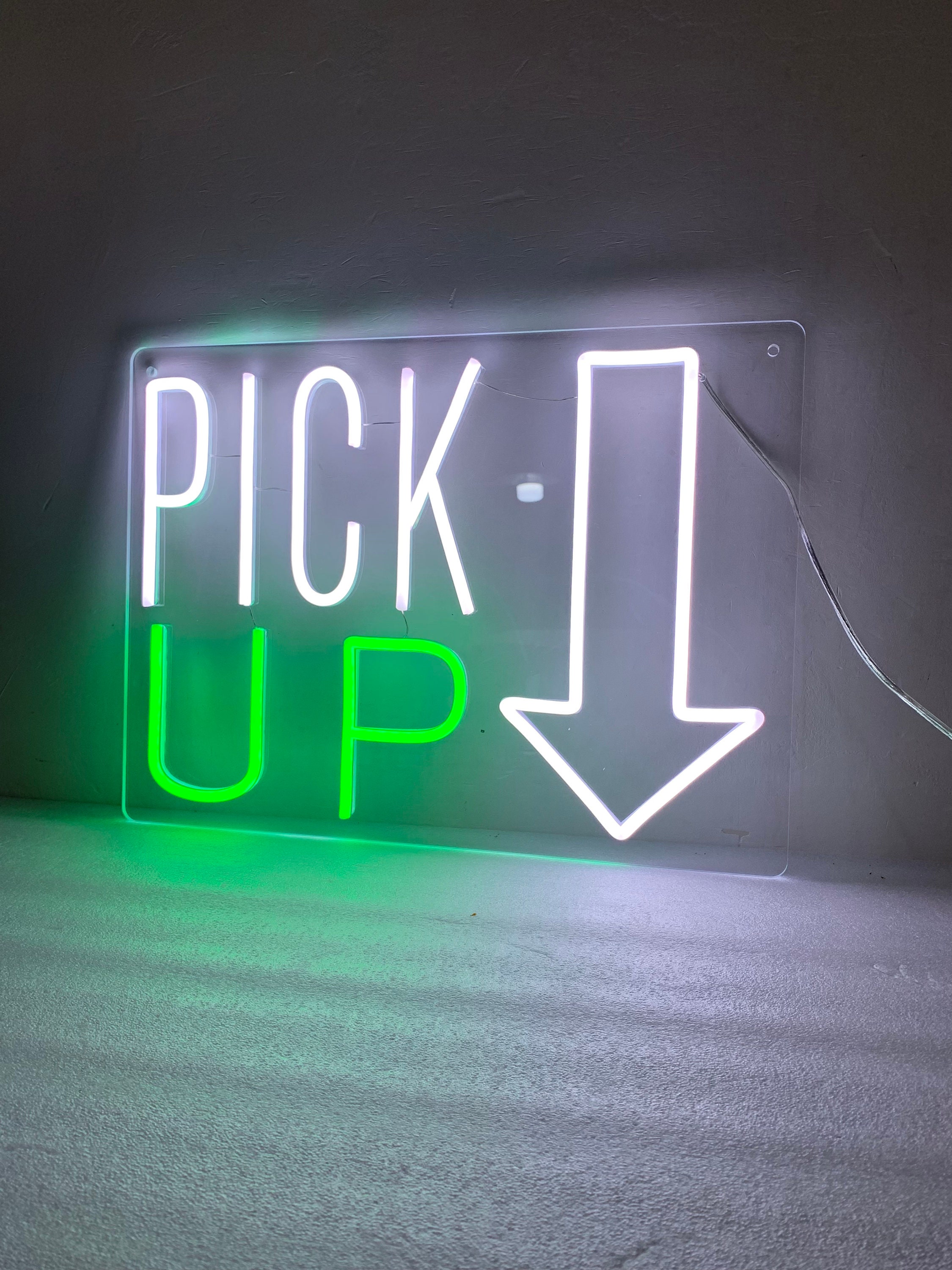 Pick Up Here Sign, Pick Up Here Led Neon Sign, Custom Color for Business Sign, Business Restaurant Sign