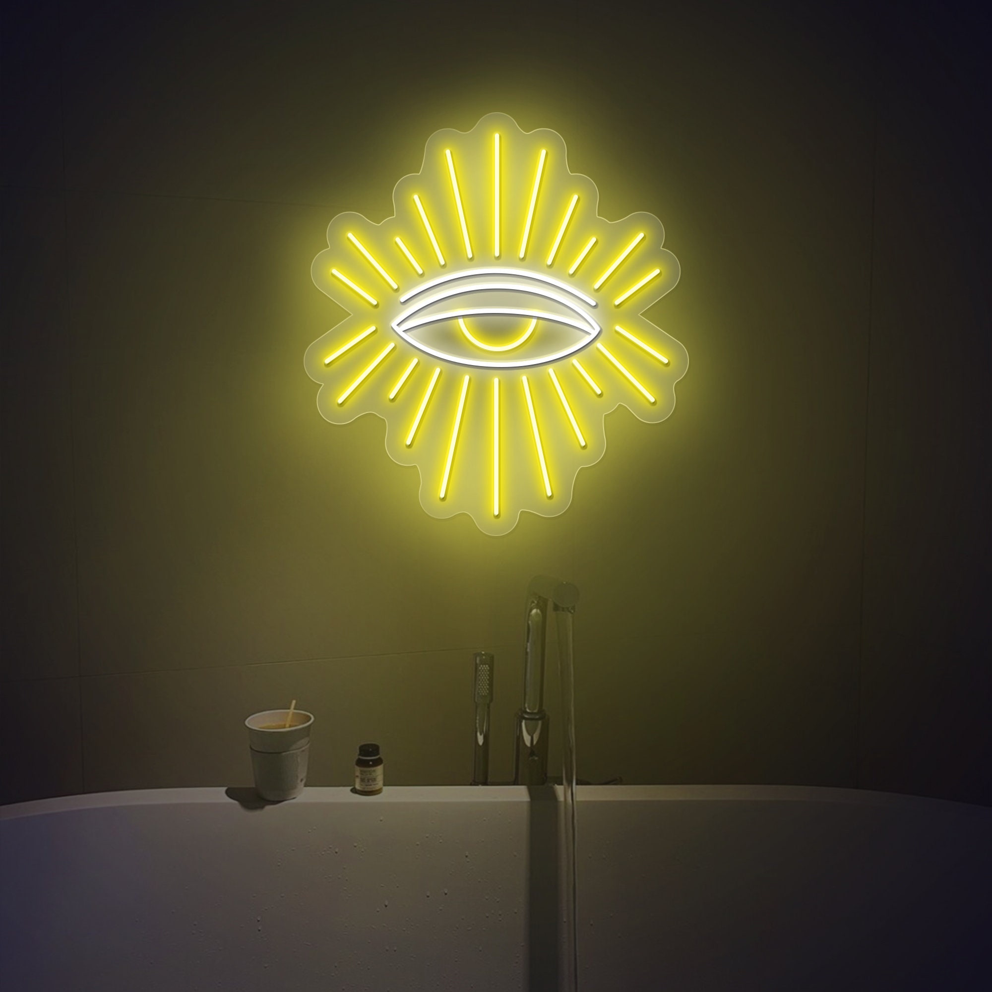 Evil Eyes Neon Signs for Bedroom Wall Decor, Eye Neon Sign,Neon Eye Sign, Spiritual Lights, Decorative Lights, Protection Amulet Neon Sign