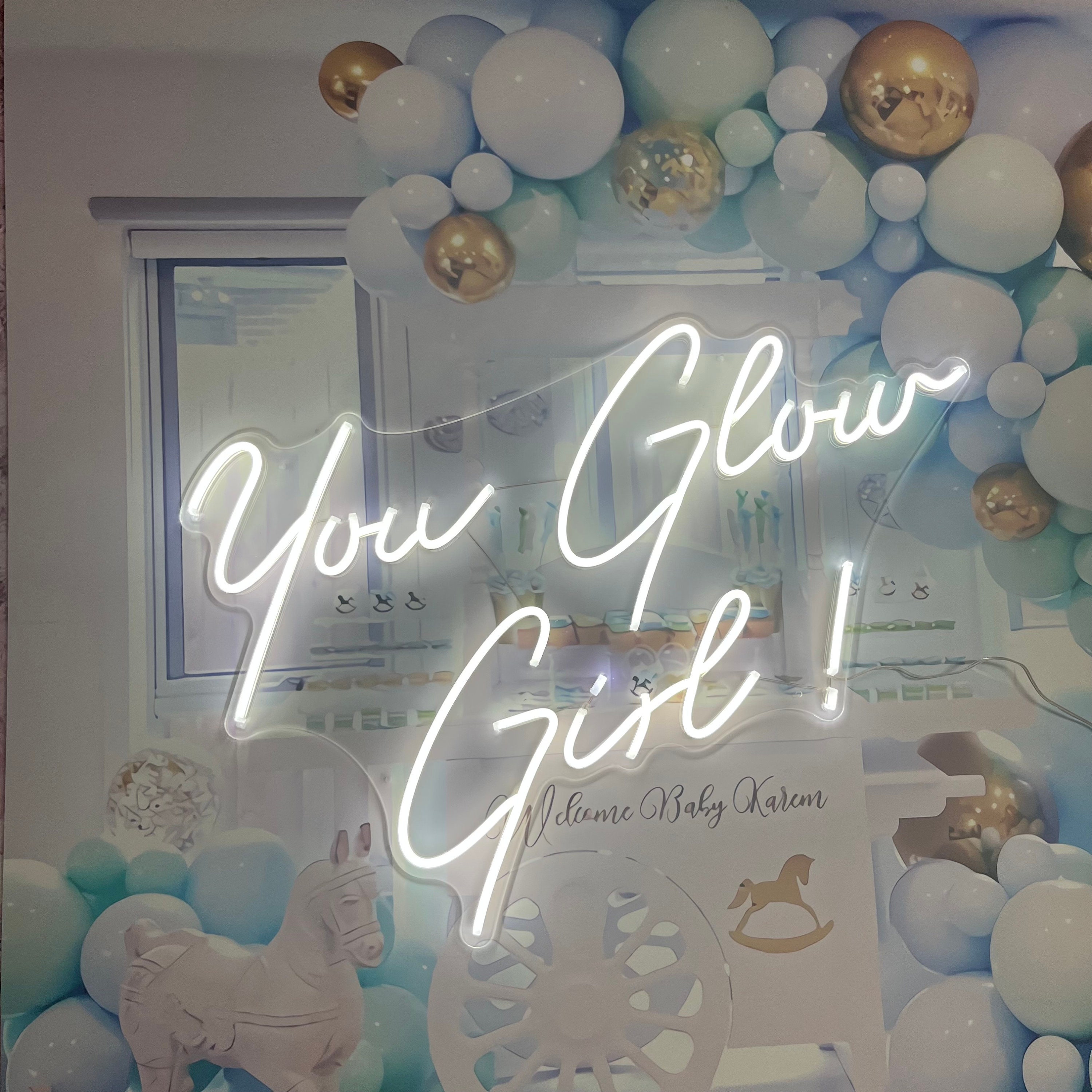 Custom Neon Sign You Glow Girl Neon Sign Bedroom Neon Sign Wall Decor Wedding Neon Sign Neon Name SignNeon Light Sign For Wall