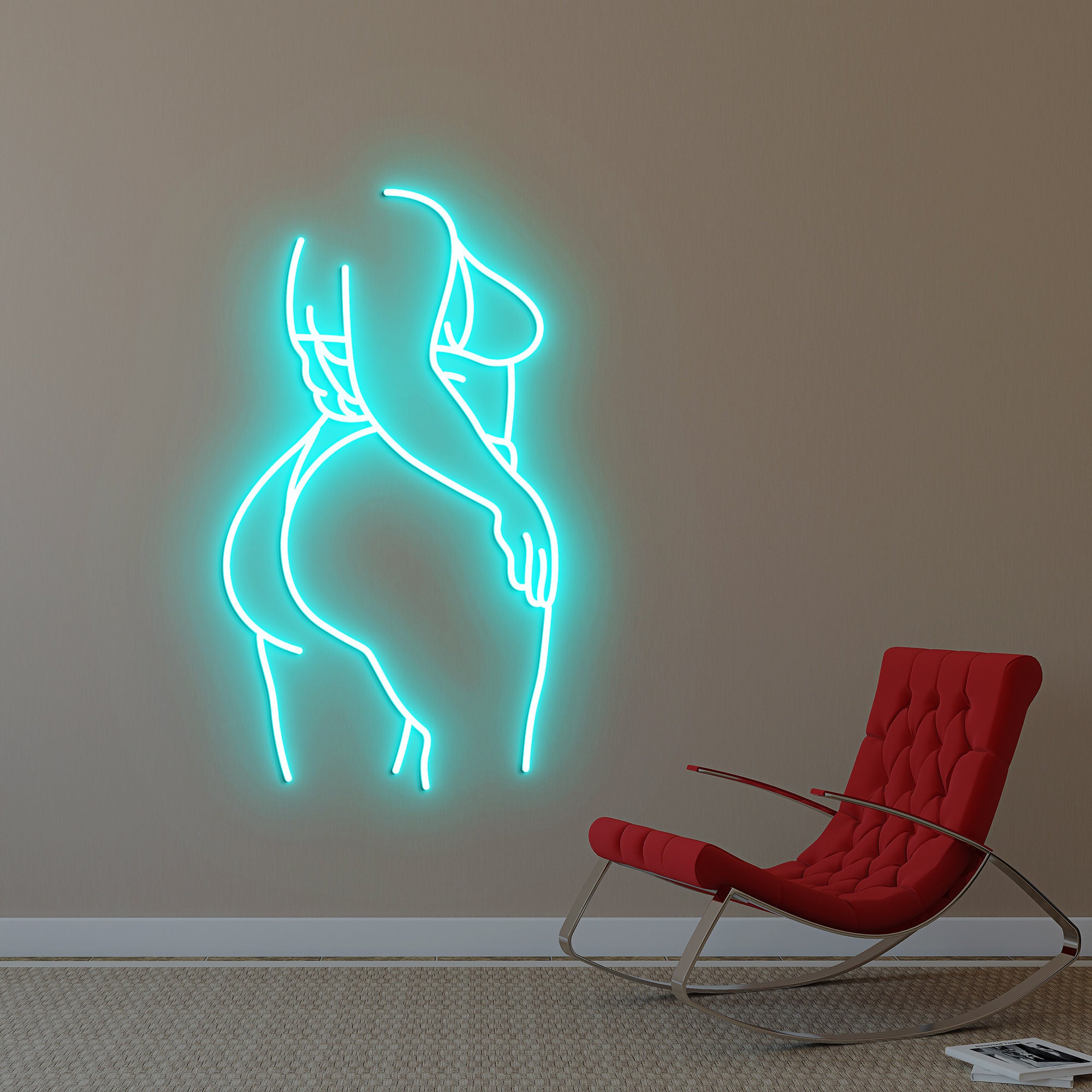 Woman Neon Light, Neon Sign Light Decor, Body Bedroom Neon Sign, Bedroom Neon Lights, Home Neon Lights, Woman Wall Decoration