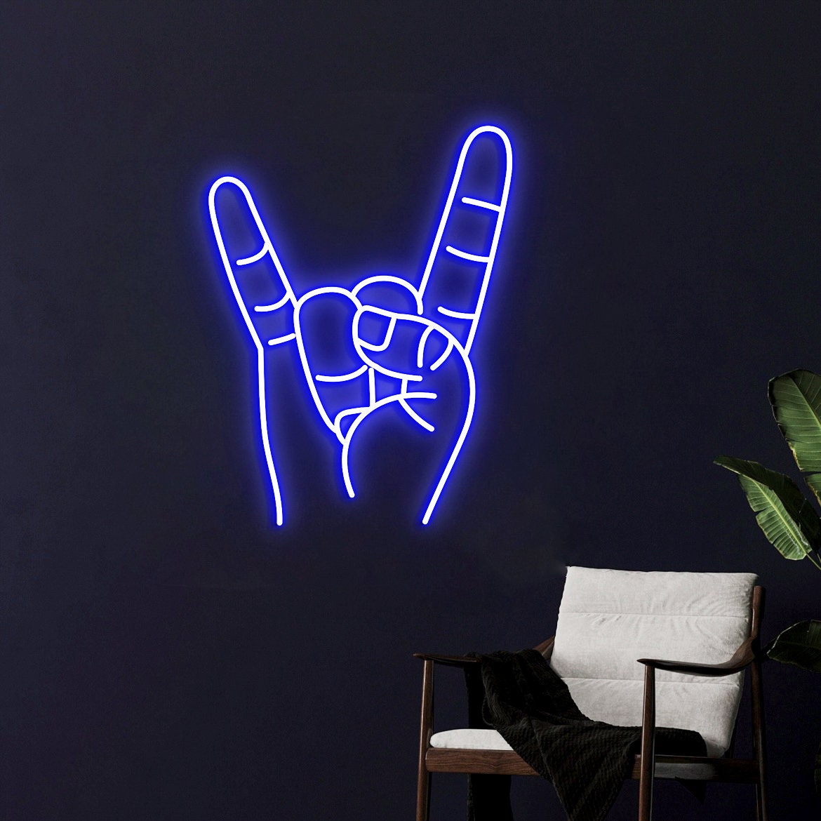 Texas Longhorns Hand Neon Sign, Hook 'em Horns, Texas Hand Wall Decor, Texas Christmas Gift