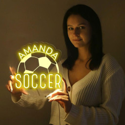 Personalized Soccer Mom Neon Sign, Custom Soccer Mama Neon, Customized Soccer Mom Neon Sign, Gift For Mom, Soccer Mama Neon, Gifts For Her