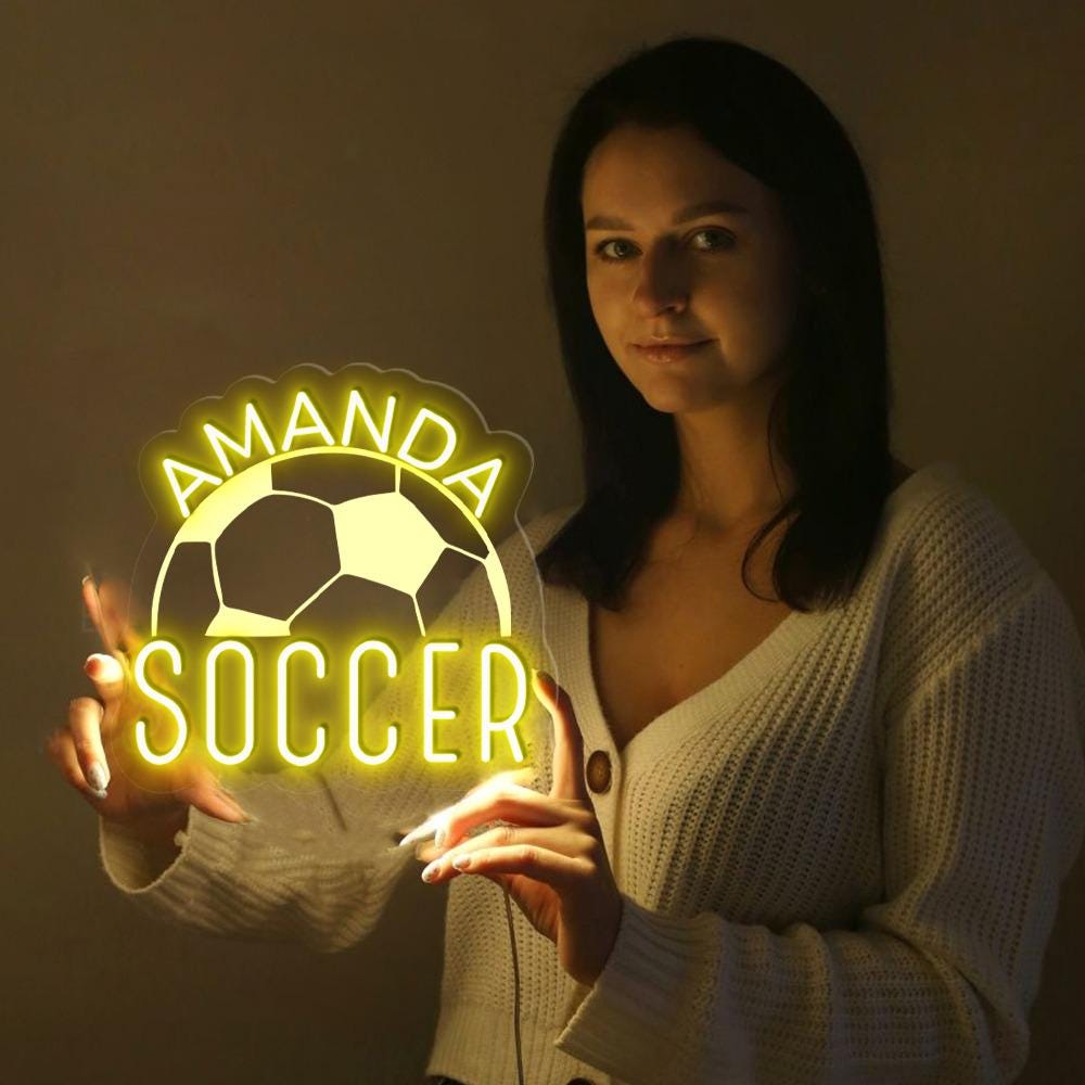 Personalized Soccer Mom Neon Sign, Custom Soccer Mama Neon, Customized Soccer Mom Neon Sign, Gift For Mom, Soccer Mama Neon, Gifts For Her