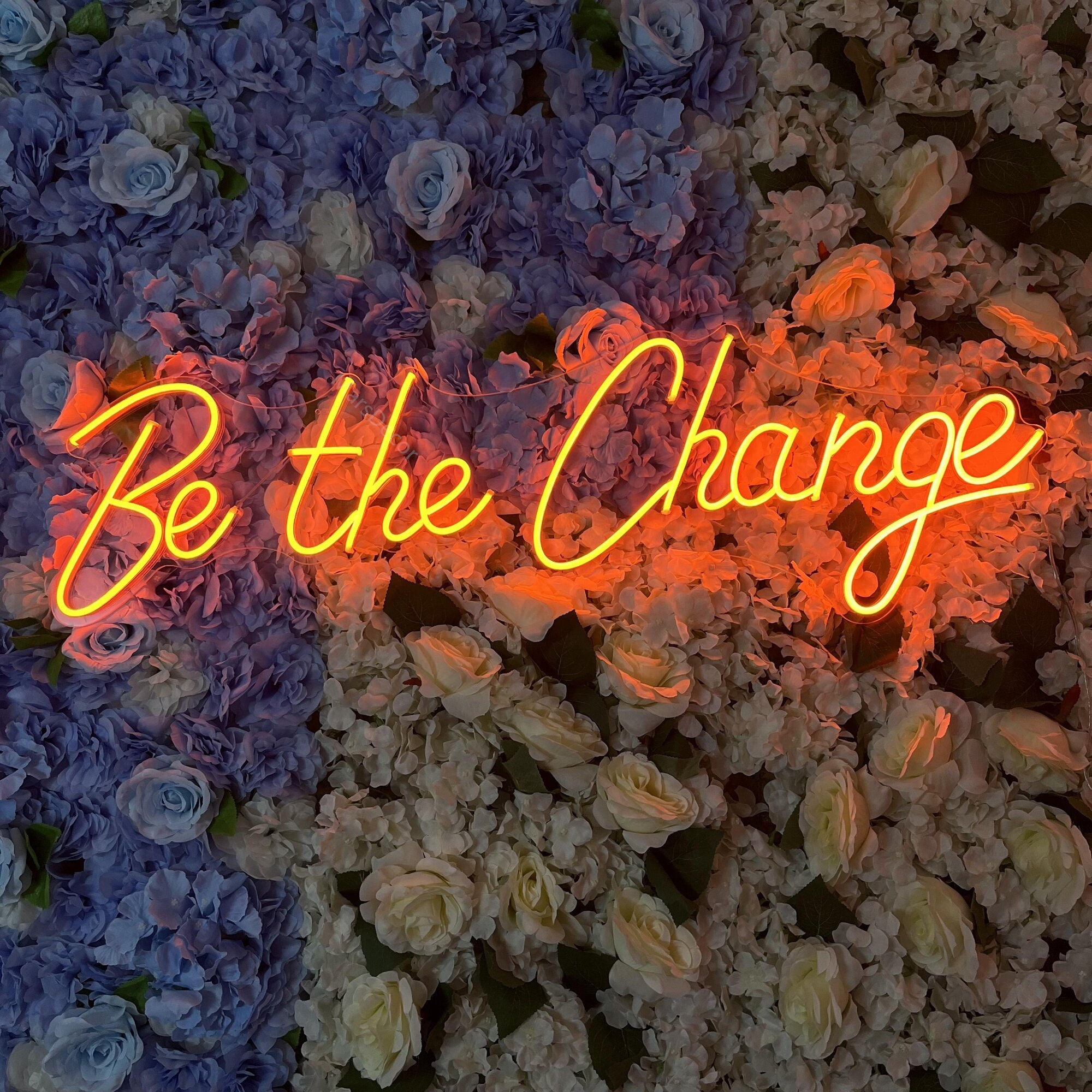Neon Sign Custom Be the Change Neon Light Signs Name Home Wall Decor Wedding Birthday Christmas Gifts Office Bar Logo Art Led Lamp Acrylic