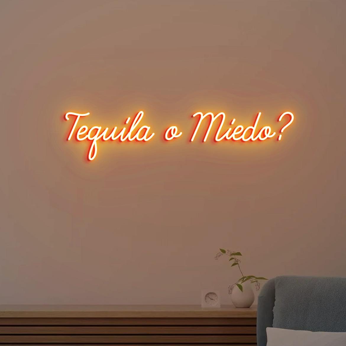 Tequila o Miedo Neon Light Sign, Bar Tequila Decoration, Tequila Led Neon Light Decor Wall, Tequila Bar Club Neon Light, Tequila Signs