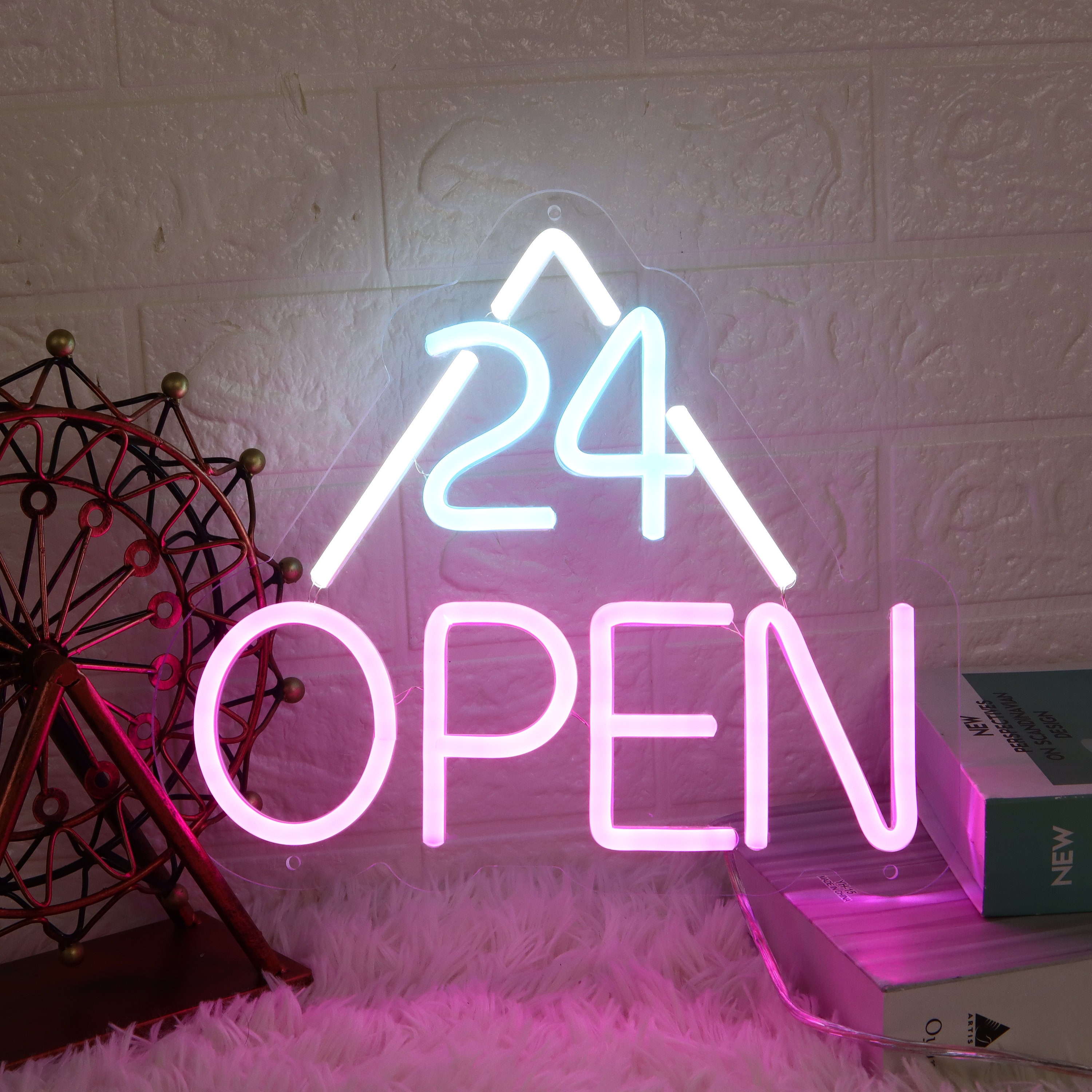 OPEN Sign |Neon Wall Decor| Neon Open Sign| Neon Lights for Bar Salon Stores|Hotel OPEN 24 Hours Neon Sign|Hair salon Restaurant Decor