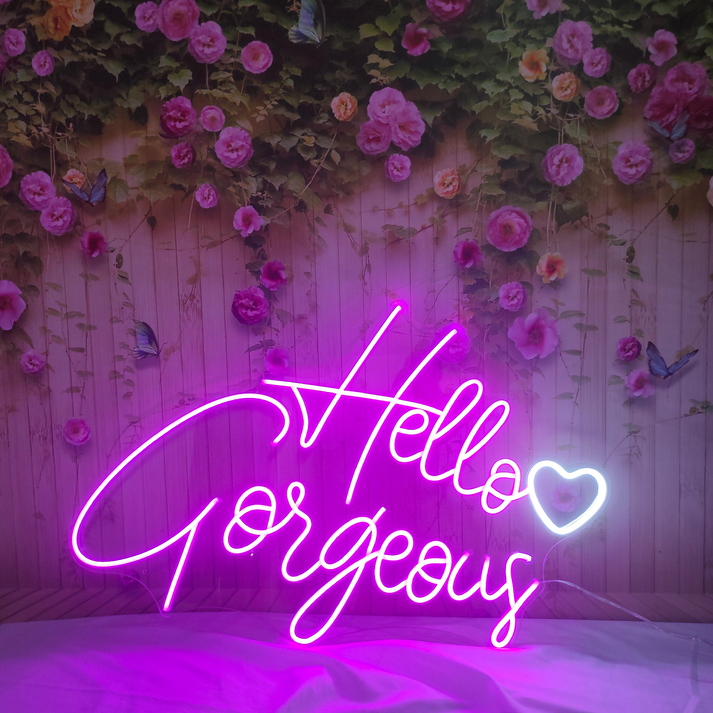 Custom Neon Sign | Hello Gorgeous Neon Sign | Wedding Neon Sign | Led neon sign | Customized Neon Sign | Neon Name Sign| Neon Sign Light