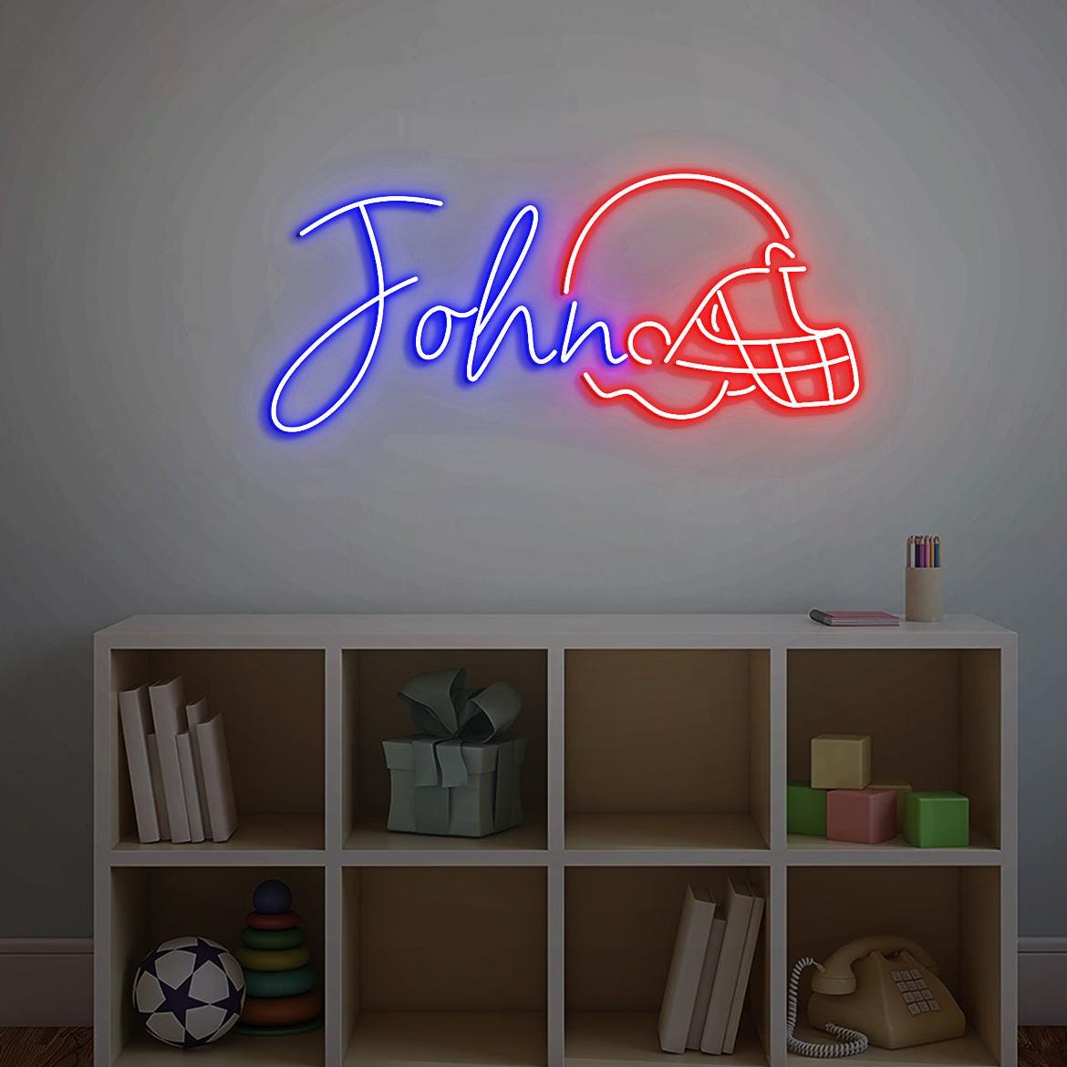 Custom Name Helmet Football Sign, Customized Football Helmet Wall Decor, Game Day Football Helmet Name Sign Gift, Personalize with Name