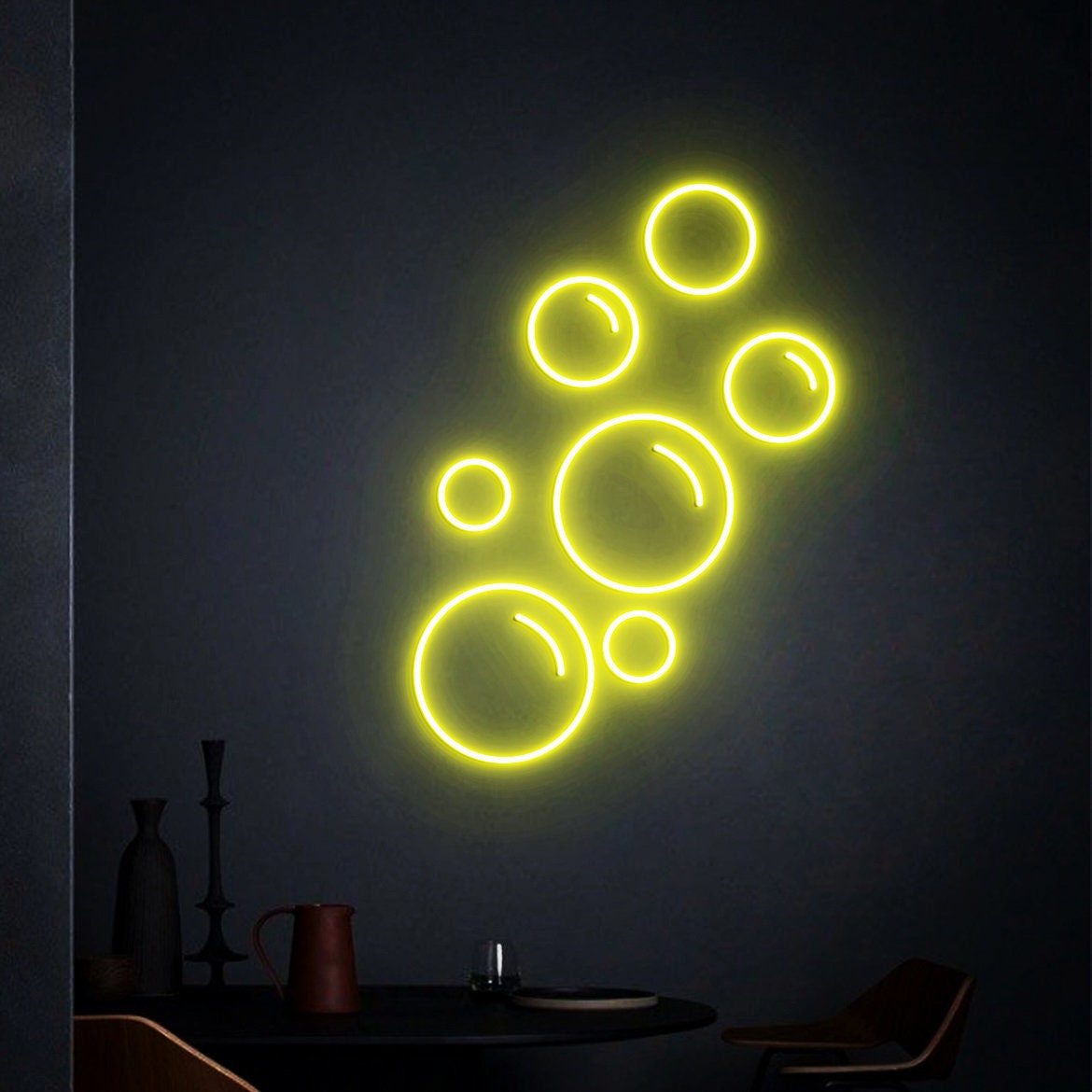 Bubbles Neon Sign, Champagne Wall Decor, Champagne Wall Party Decorations, Wedding Decoration, Champagne decor, Wedding backdrop