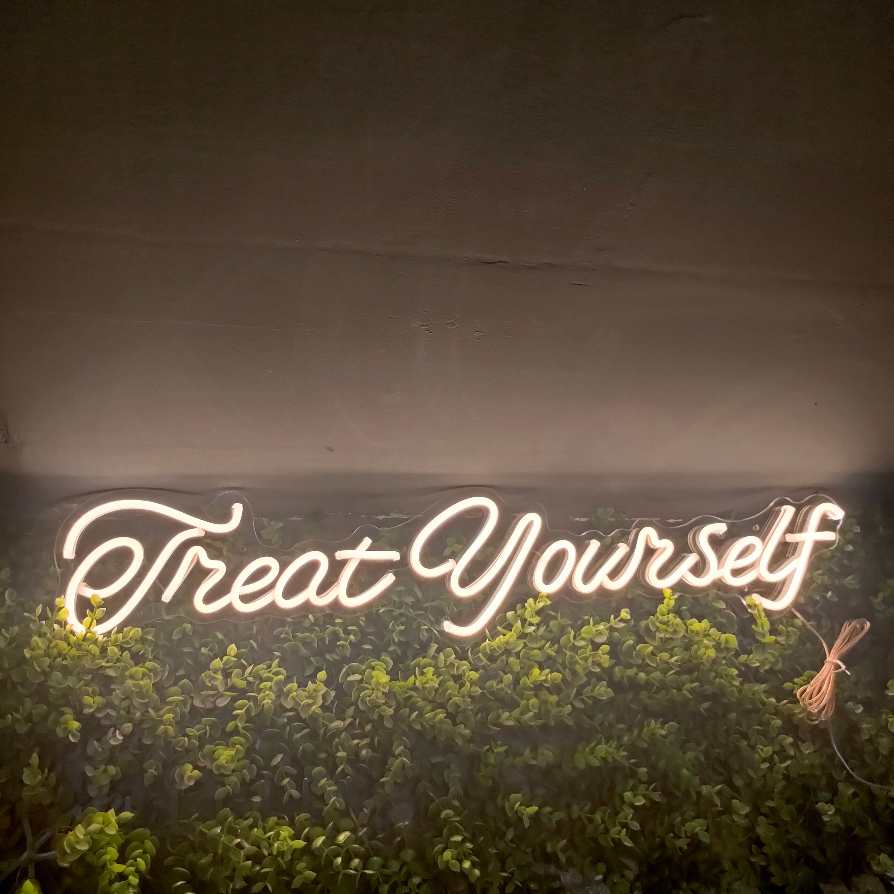 Treat Yourself Neon Signs Custom Led Neon Sign Bedroom Wedding Neon Sign Art Neon Light Sign For Wall