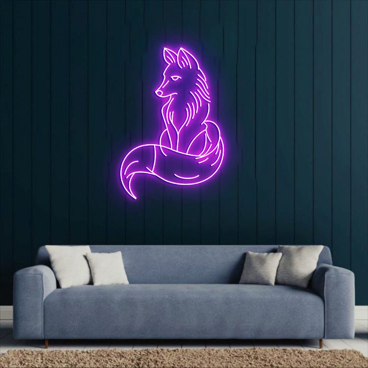Fox Neon Light, Fox led Sign, Fox Room Decor, Personalized Fox Animal Neon Sign Light