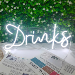Custom Neon Sign Name Drinks Led light Wedding Decor Birthday Gift Party Bar Sign Home Bedroom Wall Mural 12V flex neon strip Acrylic Banner