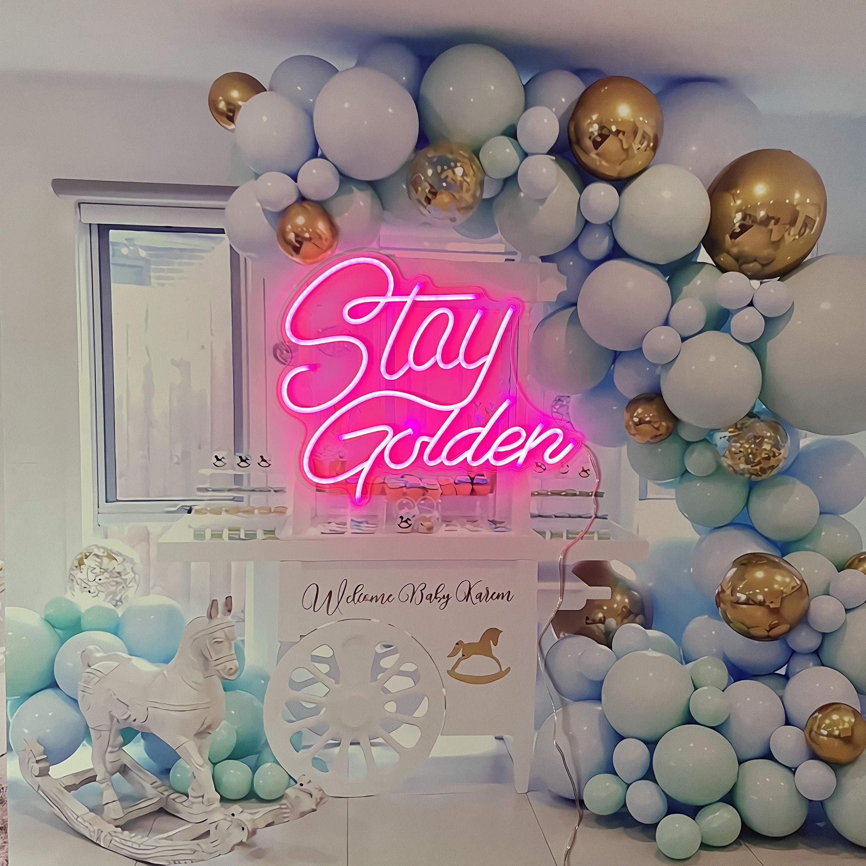 Neon Sign Custom Stay Golden Neon Sign Light Wedding For Reception Neon Sign Bedroom Wall Decor led Neon Name Sign Arcade Neon Sign