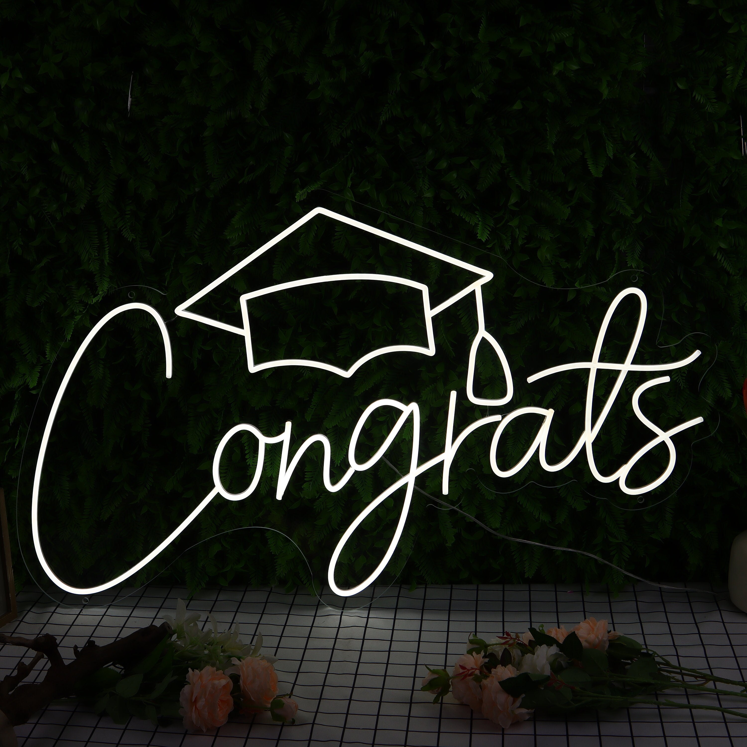 Congrats Neon Sign,Congrats Name Sign,Custom Congrats Neon Sign,Graduation Party Decorations Neon Sign,Party Wall Decor,Graduation Gift