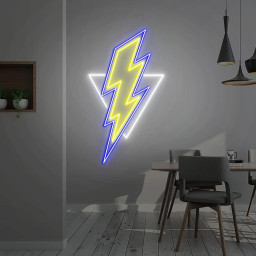 Lightning Bolt Neon Sign, Lightning Bolt Shape Wall Art, Thunder Bolt Lightning, Game Boy Room Decor, Bolt Gift for Kids