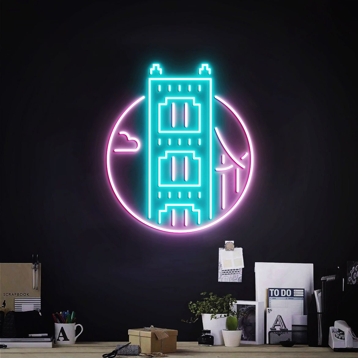 San Francisco Neon Light, Neon Sign Light Decor, San Francisco Bedroom Neon Sign, Bedroom Neon Lights, San Francisco Wall Decoration