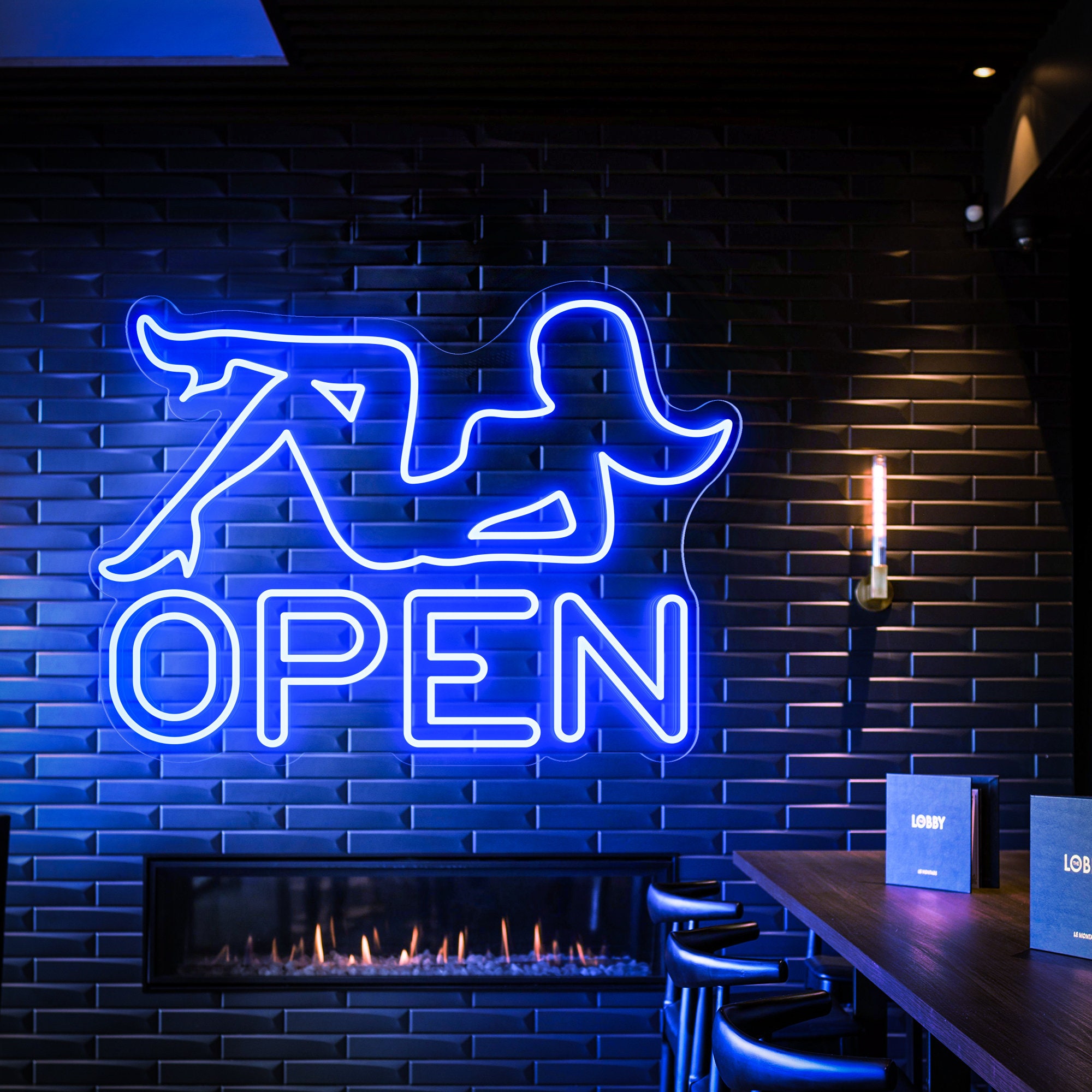 Bar Open Neon Sign,Beauty Bar Neon Sign,Led Open Light,Lighted Open Bar Business Sign,Lady Open Sign,Vertical Open Sign Led,
