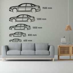 Audi A6 4F Raised Steel Wall Art