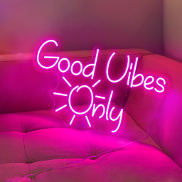 Good Vibes Only LED Neon Sign, Modern Wall Decor, Positive Vibes Neon Light, Aesthetic Room Decor, LED Wall Art, Custom Neon Sign