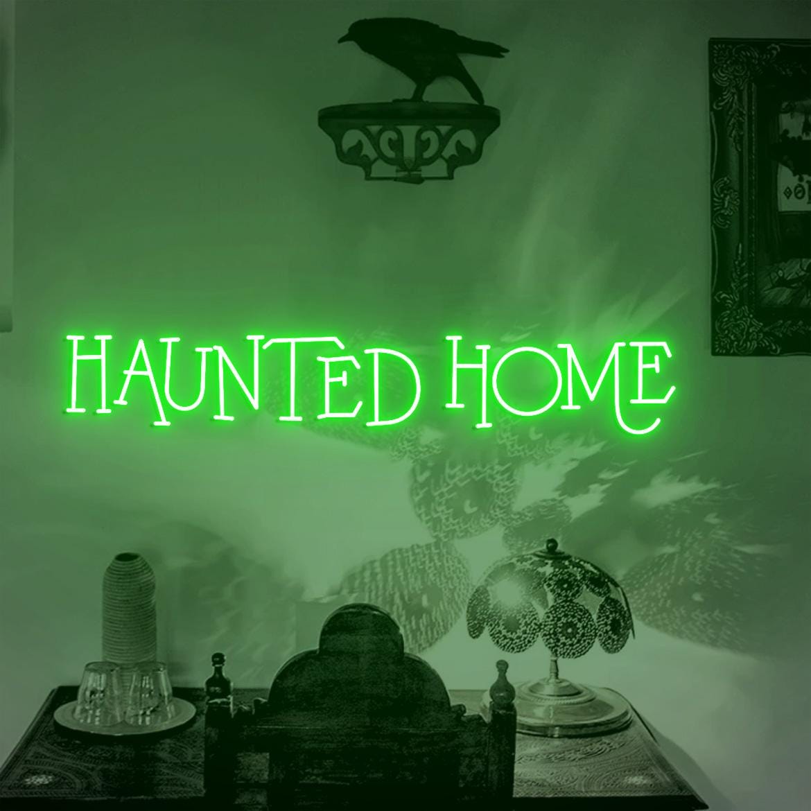 Haunted Home Sign, Haunted Sign Home Decor, Halloween Haunted Home Sign, Halloween Home Decor, Halloween Decor Idea, Haunted House Decor