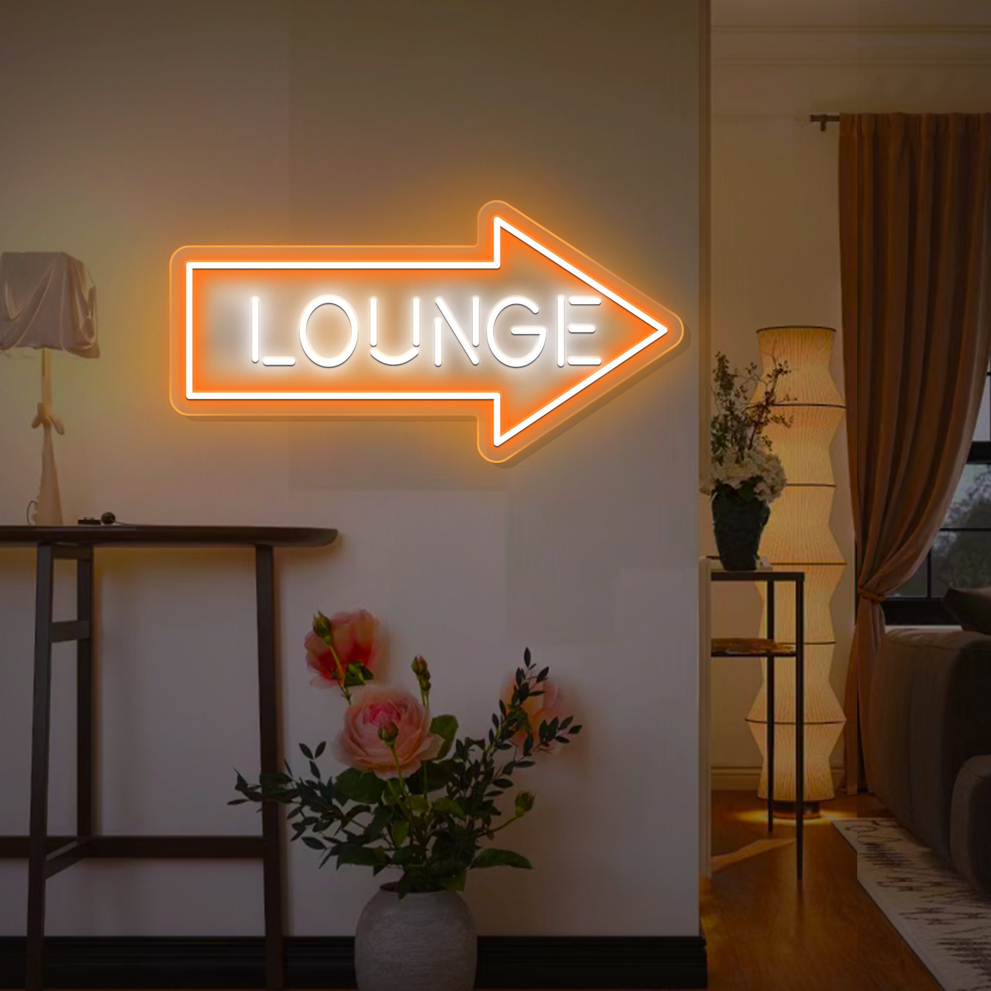 Lounge Led Neon Sign / Lounge room decoration / Lounge Neon Sign/ Club Neon Sign/ Bar Neon Sign/ Neon Pub Sign/ Personalized Gift/Wall Decor
