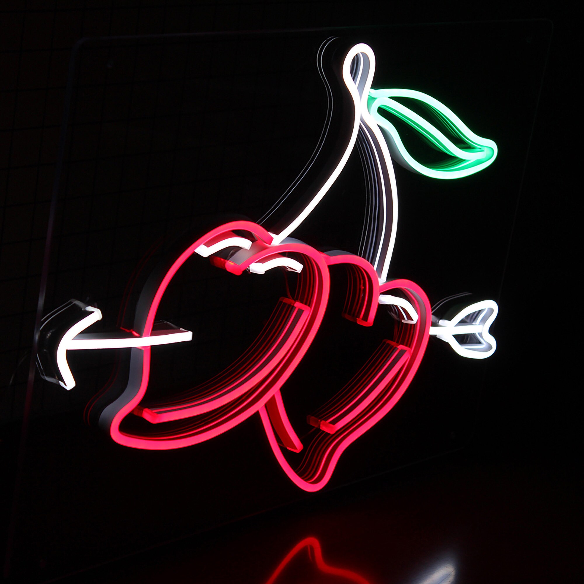 Neon Sign Light Custom Personalizedy Cherry Visual Art Club Business Store Sign Wedding Party Wall Hanging Flexible Decor For Room