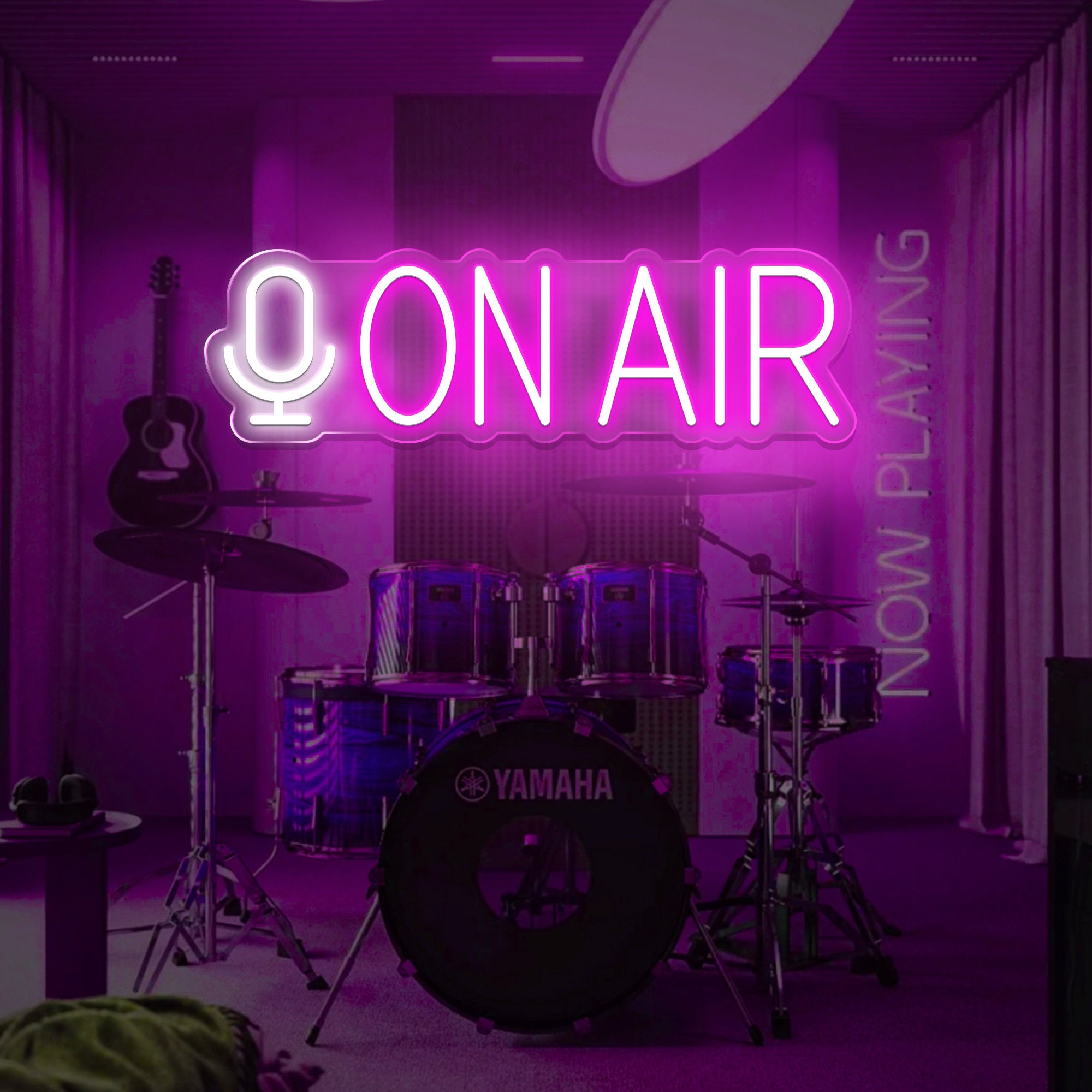 On Air Neon Sign | Custom LED Neon Sign|Live Streaming Recording Light Sign| Cool Led Signs for Studio Bedroom| Game Room Wall Art Decor