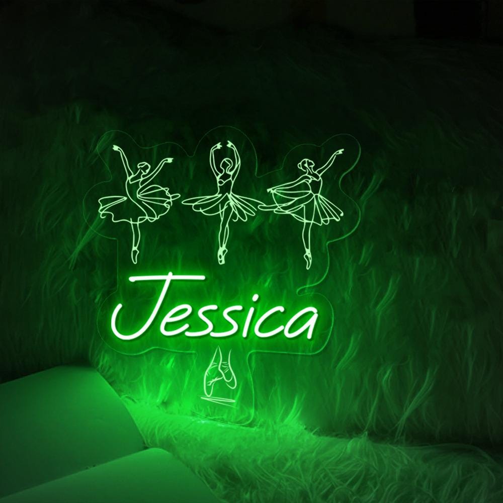 Personalized Name Ballet Neon Sign Gifts, Custom Ballerina Neon, Ballerina Neon ,Dance Teacher Gift, Dance Mom Neon Led, Gift For Dancer