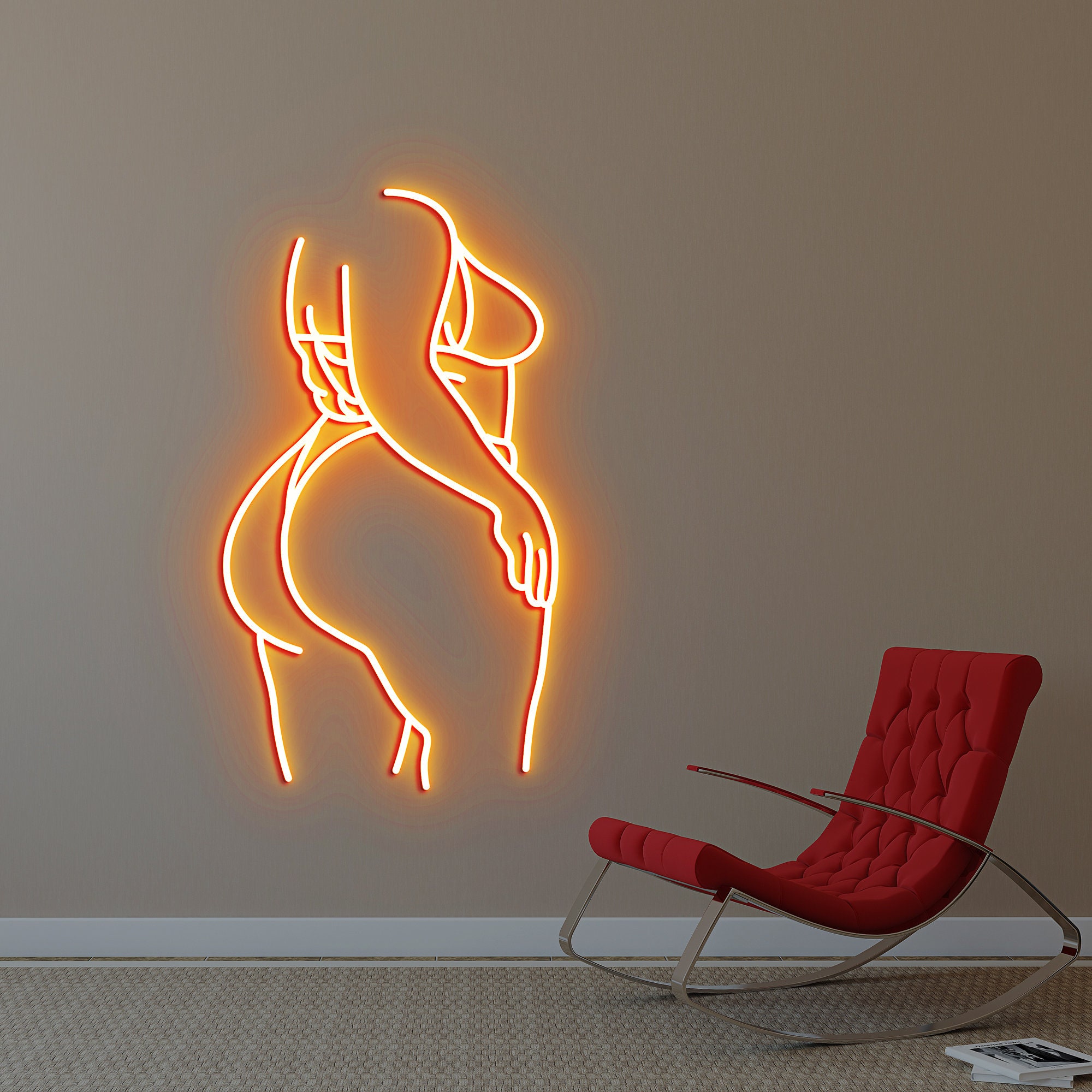 Woman Neon Light, Neon Sign Light Decor, Body Bedroom Neon Sign, Bedroom Neon Lights, Home Neon Lights, Woman Wall Decoration
