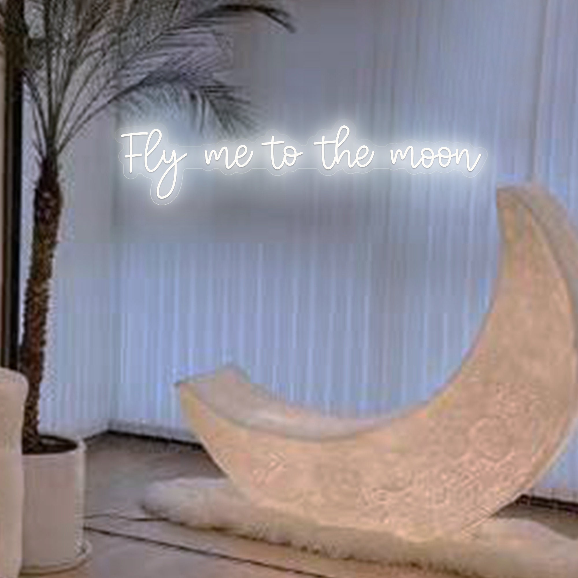 Fly me to the moon neon sign Personlized Led Neon Sign for Bachelor Party decor, Wall decor gift for child's birthday gift room decor