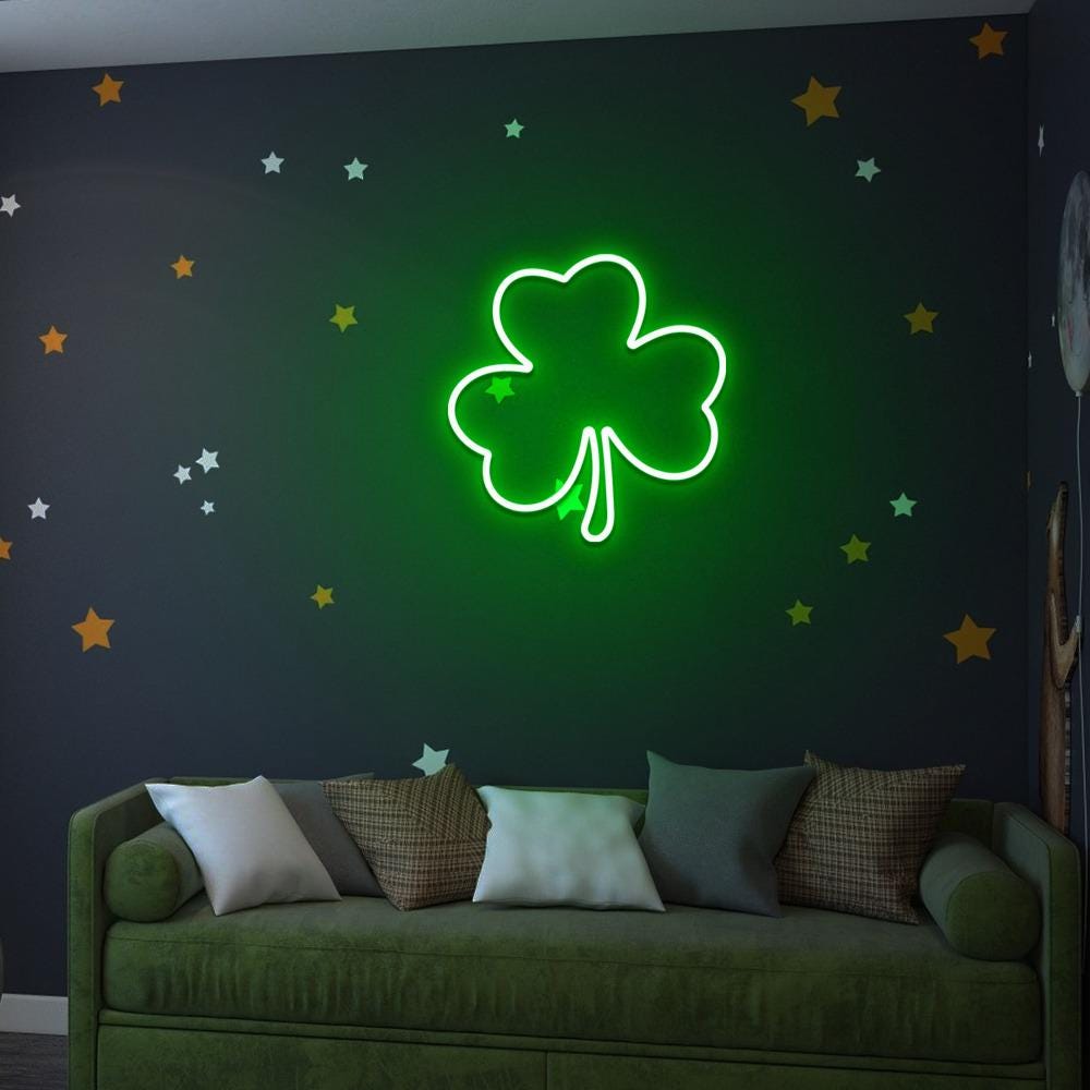 Shamrock Neon Sign Gifts, St Patrick's Day Neon Sign, Women Saint Patricks Day Neon, St Patricks Day, Saint Patricks Day Neon Sign Gifts