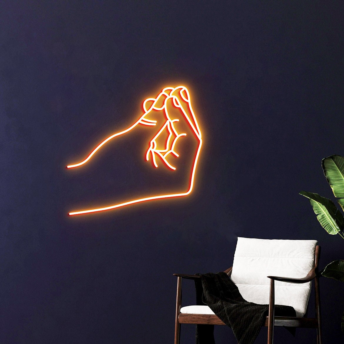 Italian Hand Gesture, Neon Light Signs, Gesto Italiano, Italian Slang, Italian Hand Wall Decor Art