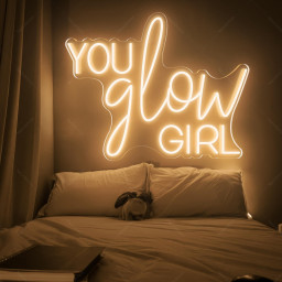 You Glow Girl neon sign/Custom Neon Sign Bedroom/Led Signs Room Decor/Neon Signs Personalized Gifts/Party decor/Wedding Neon Light