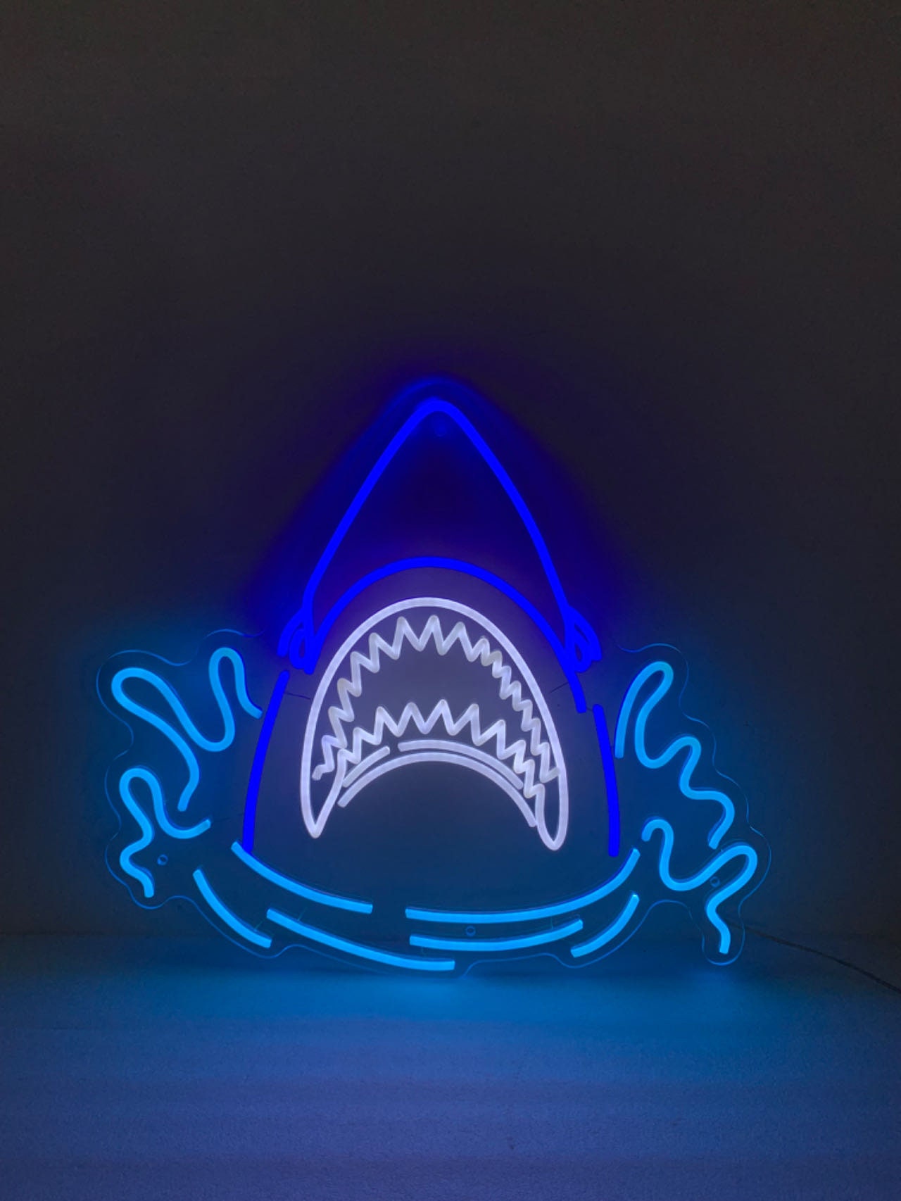Shark Neon Light, Neon Sign Light Decor, Shark Bedroom Neon Sign, Sea Shark Led Light, Home Neon Lights, Shark Wall Decoration