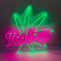 Roll Up Weed Neon Light, Marijuana Leaf Neon Sign Light Decor, Smoke Shop Led Light, Marijuana Smoker Gift, Roll Up Weed House Wall Decor