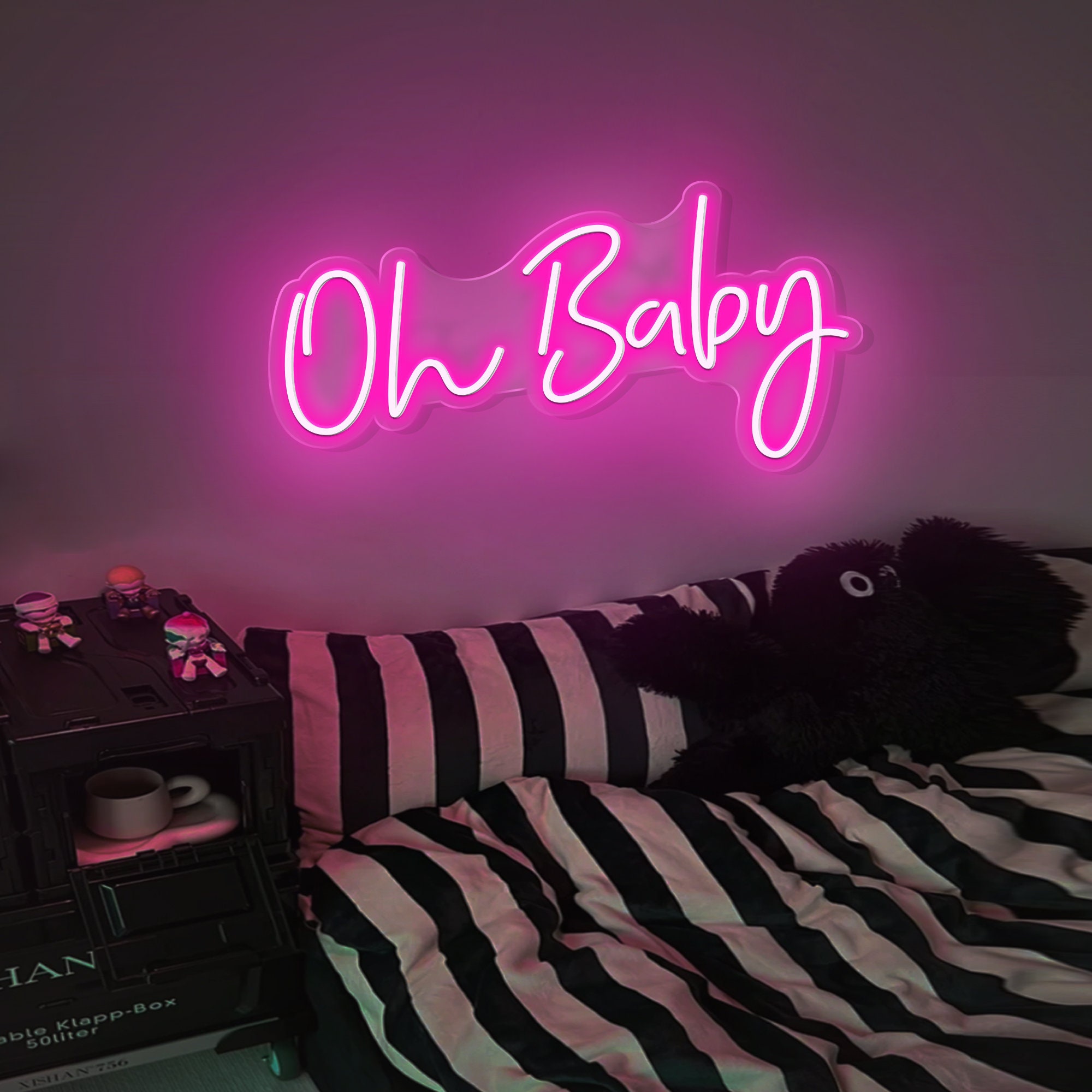 Oh Baby Neon Sign| Custom Party Neon Wall Decor| Personalized Gifts for Her| Led Light Baby Shower Gifts| Birthday Present