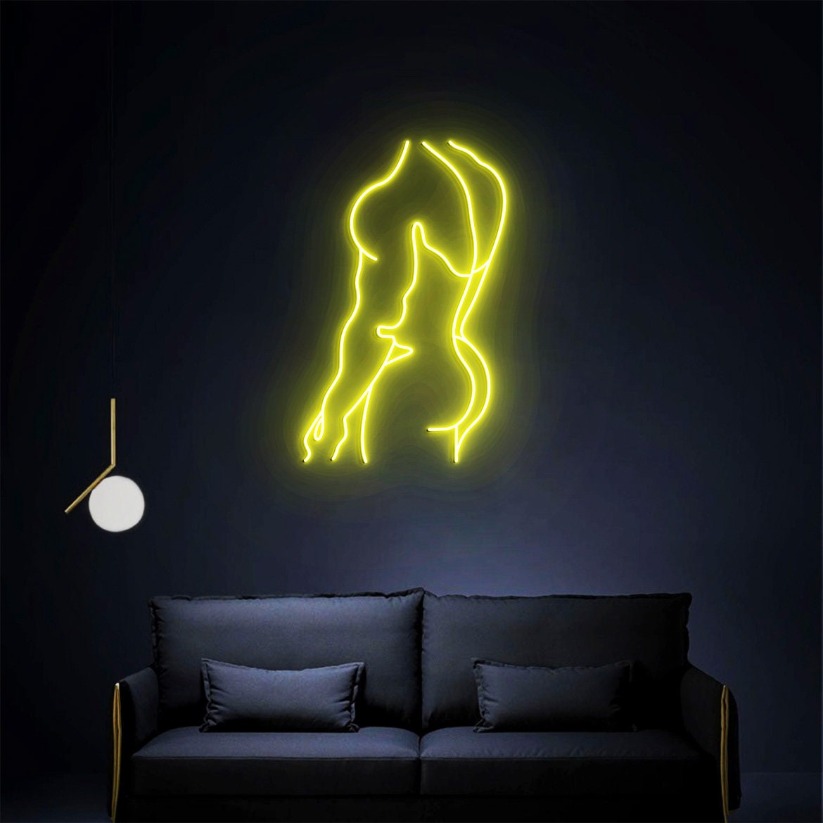 Man Neon Sign, Man Bedroom Wall Decor , Masculine Art, Man Wall Art , Man Body Wall Art Sign, Man Art