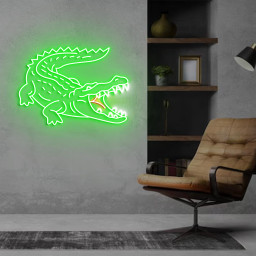 Crocodile Neon Sign, Crocodile Neon Sign Light Decor, Crocodile Bedroom Neon Sign, Alligator Led Neon Light, Crocodile Wall Art Decoration
