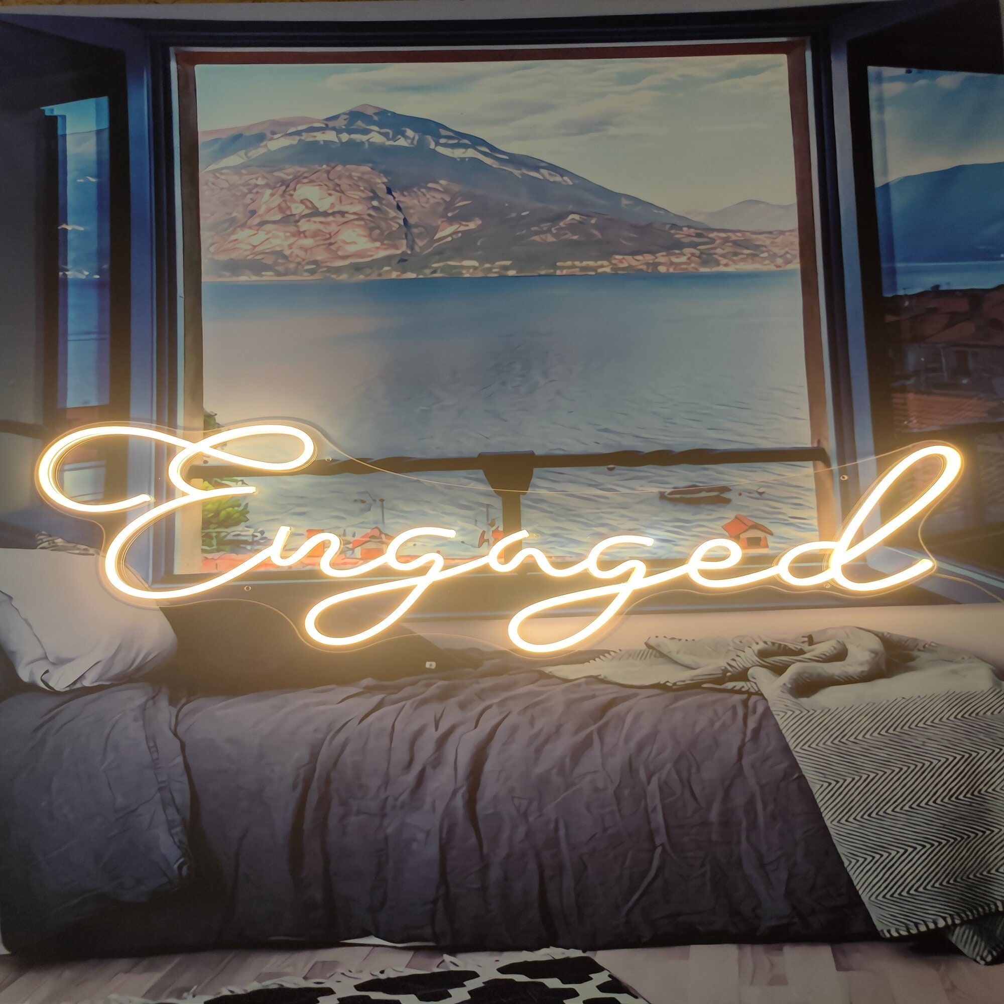 Custom Neon Sign Engaged Neon Light Sign art Wedding Neon Sign For Reception Led Neon Sign Wall Decor
