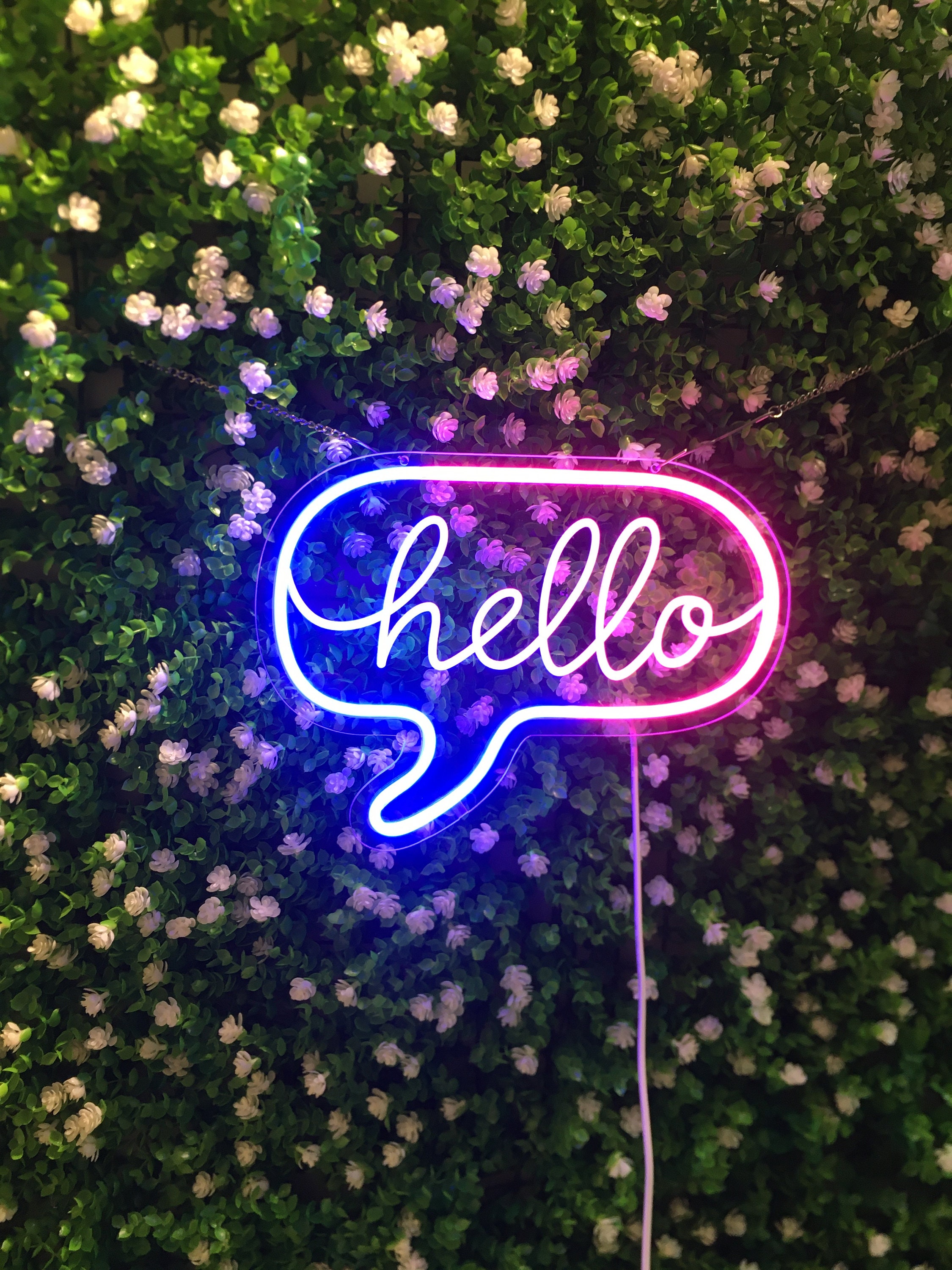 Neon Sign Light Hello Led USB 5v Personalized Birthday Decoration Room Bar Home Bedroom Party Wall Decor Neon Mural Ornament Gift