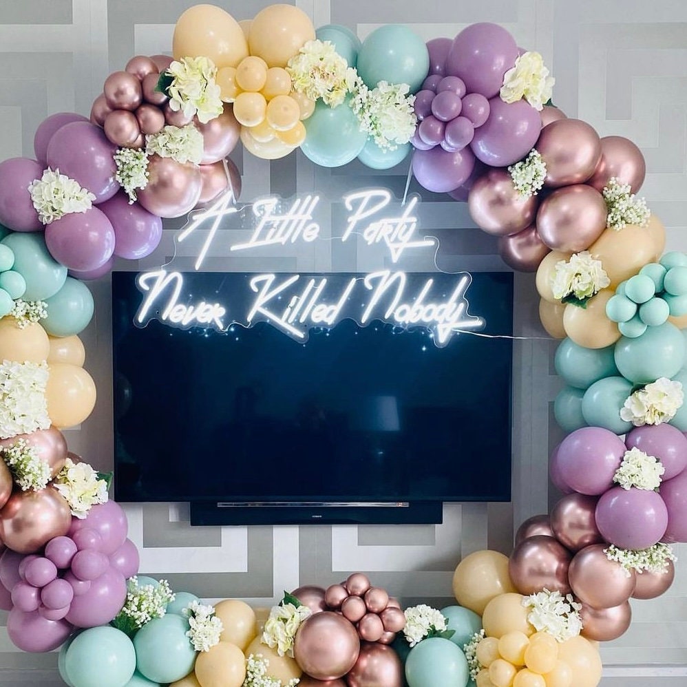 A Little Party Never Killed Nobody, Party Neon Sign, Custom Neon Sign for Party Event Decor, Pink Led Light Party