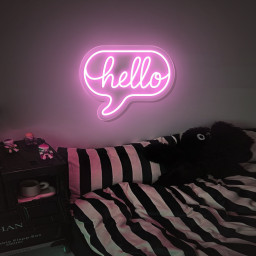 Hello Neon Signs| Mini Neon Sign| Bedroom Custom Name|Kids Heart Small Sweet Dreams Room Wall Decoration|Small Tabletop Custom Neon Sign